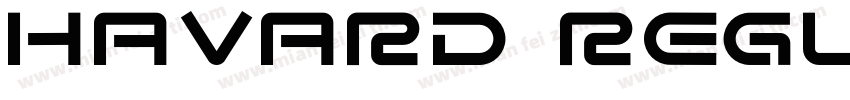 Havard Regular字体转换